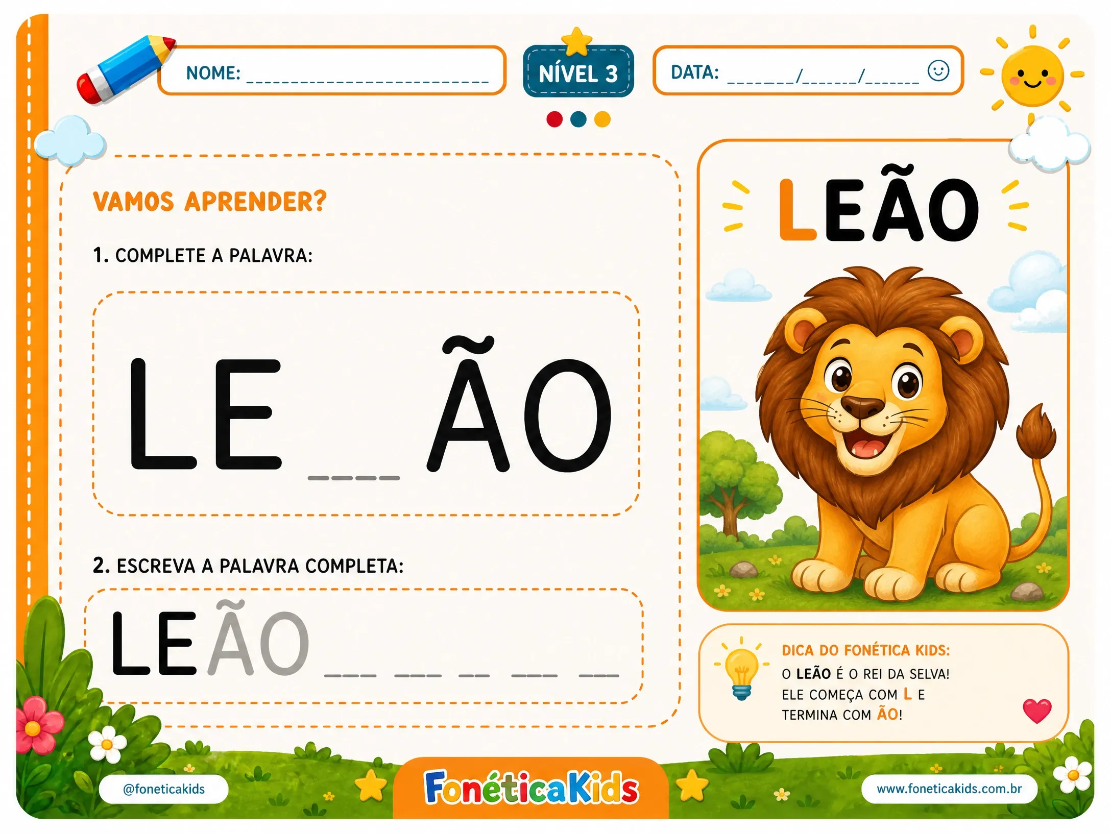 Página de Atividade