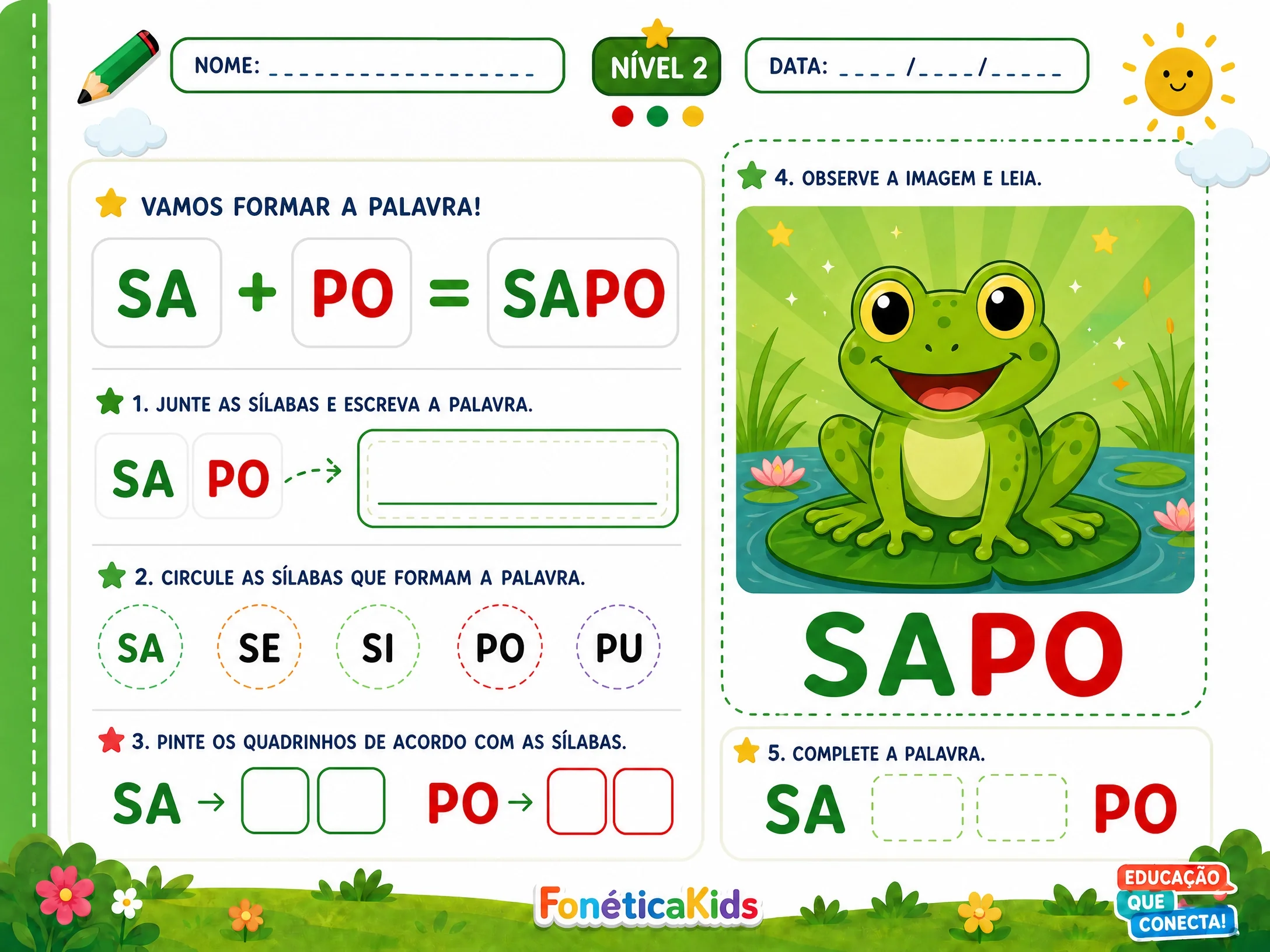 Atividade Sapo