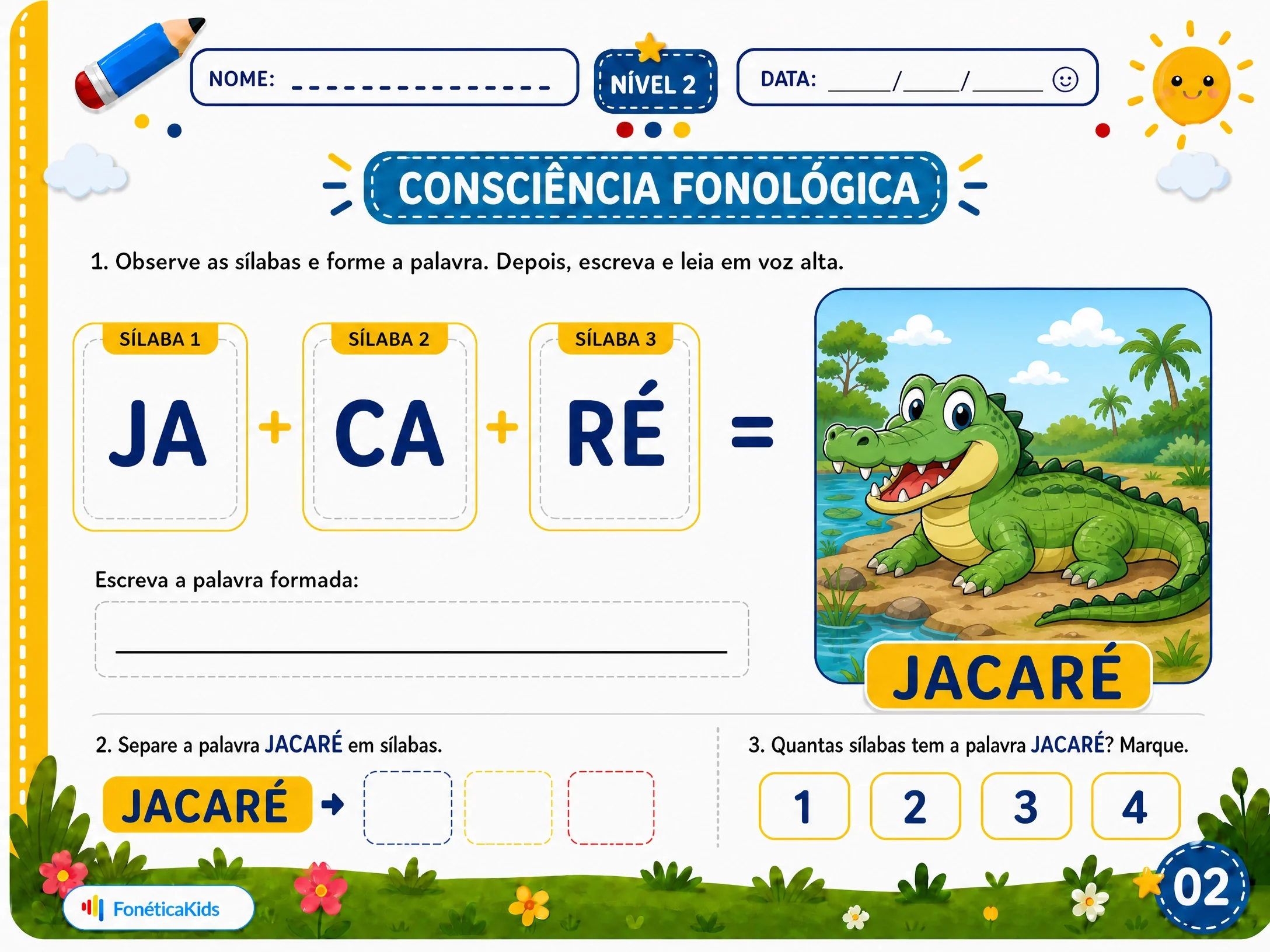 Atividade Jacaré