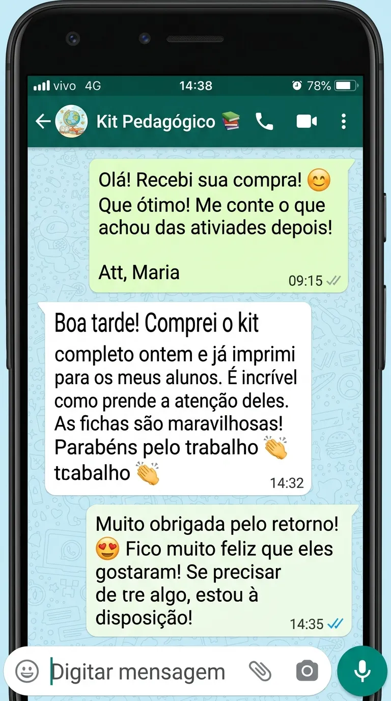 Depoimento WhatsApp Mãe